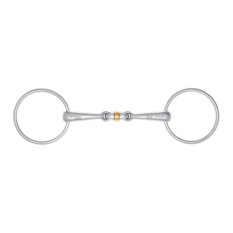 Stübben 2421 Easy Control Soft-Roll Wassertrense doppelt gebrochen mit Kupferrolle