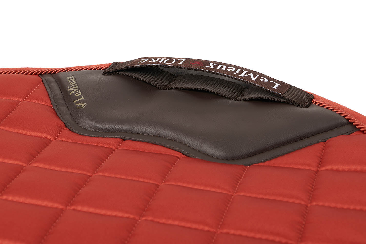 LeMieux saddle pad Loire Classic Satin Dressage Square sienna
