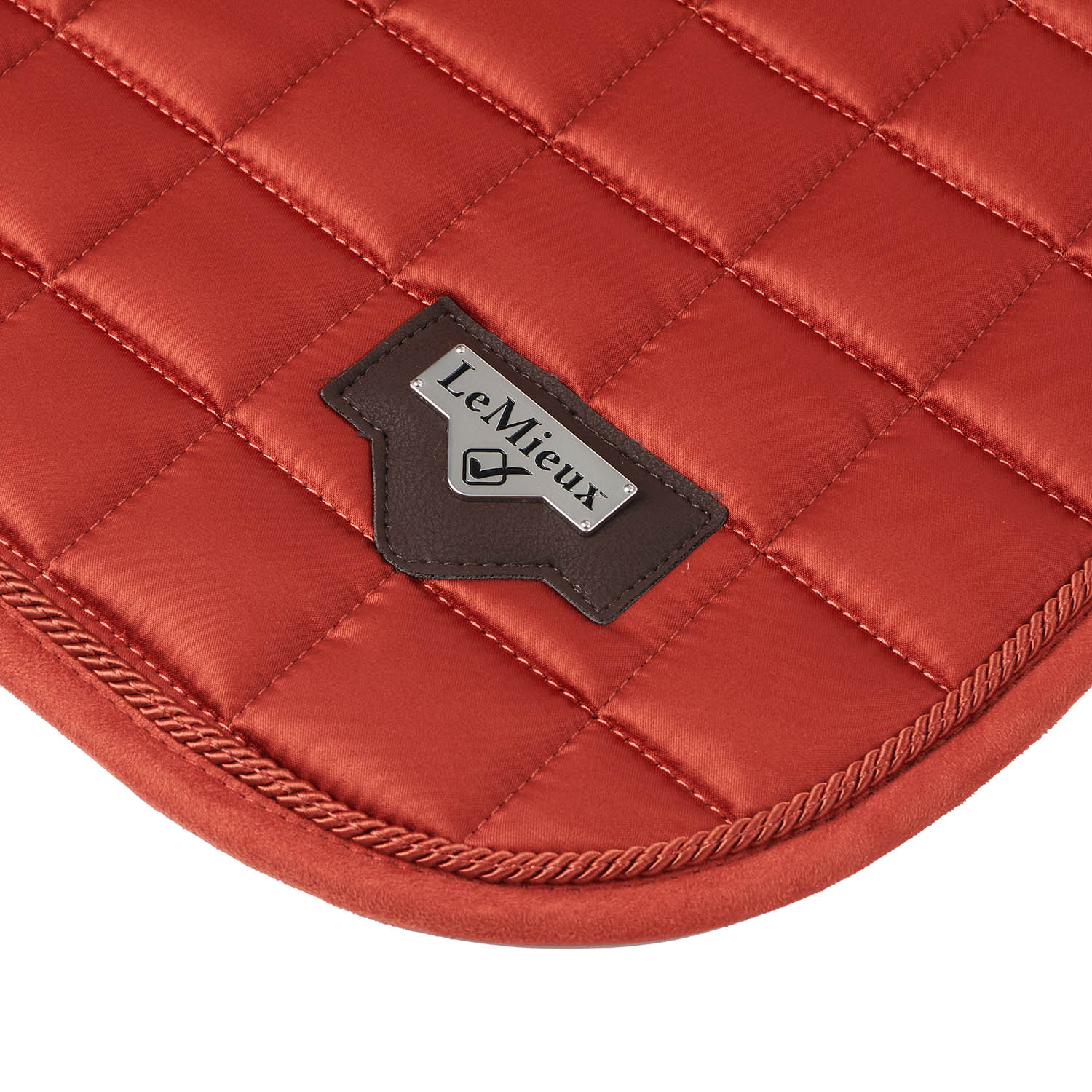LeMieux saddle pad Loire Classic Satin Dressage Square sienna
