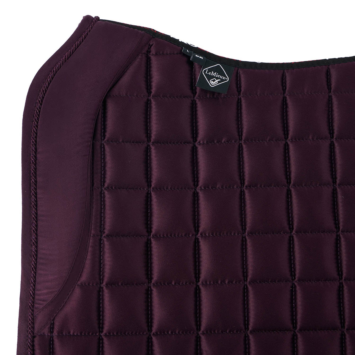LeMieux saddle pad Loire Memory Satin Dressage Square fig