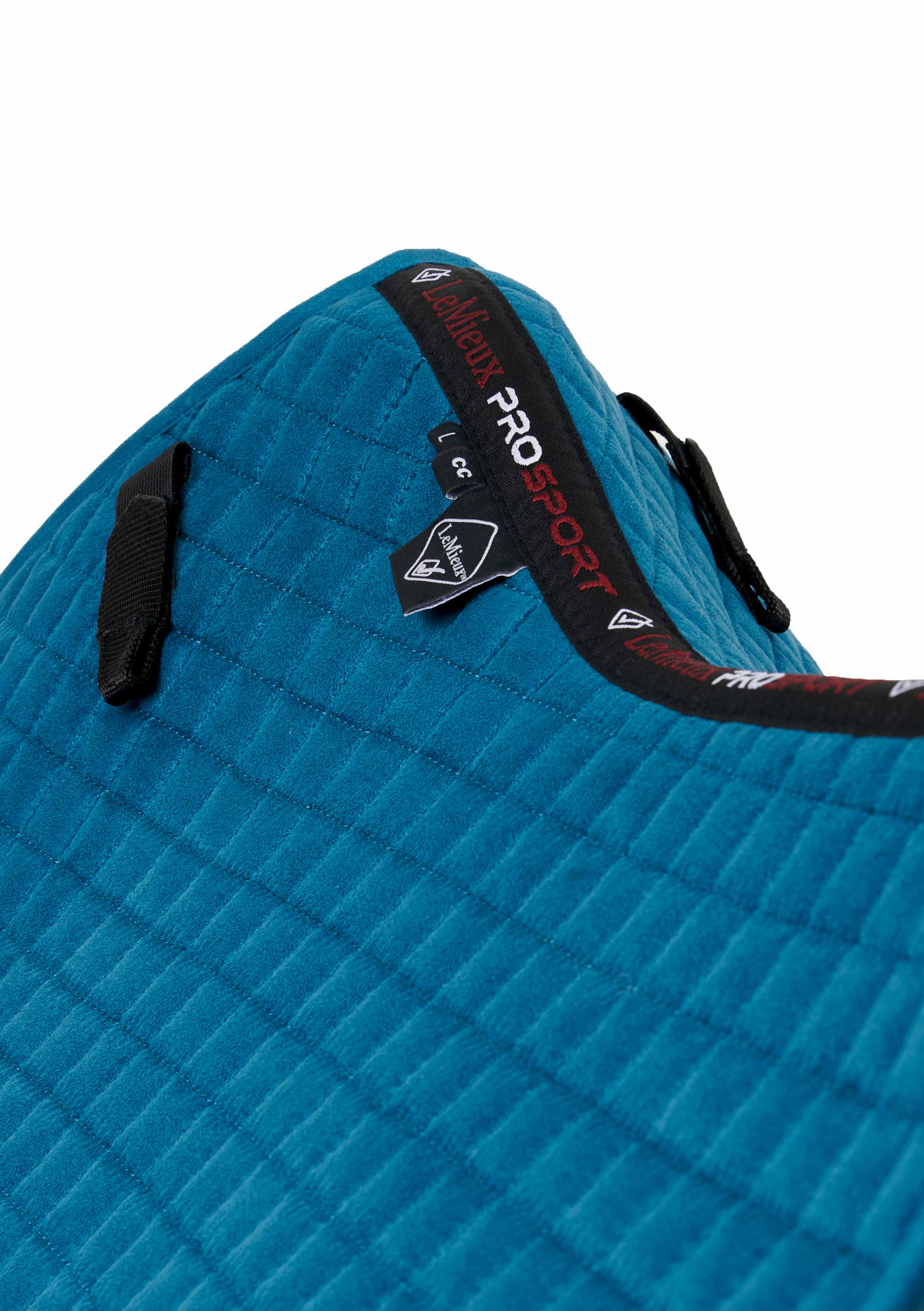 LeMieux saddle pad Luxury Suede Close Contact Square marine
