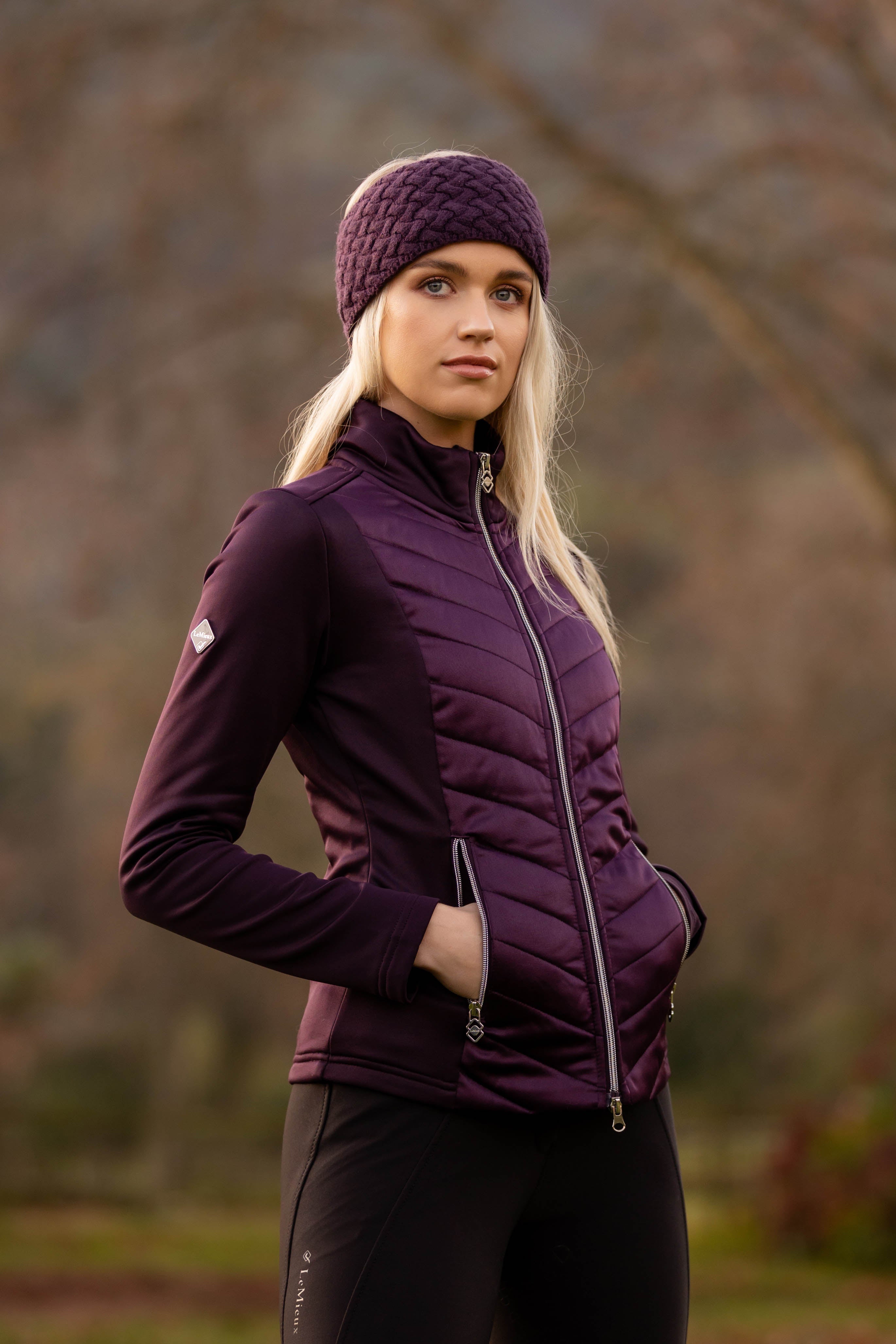 LeMieux Stirnband Cable Knit Headband fig