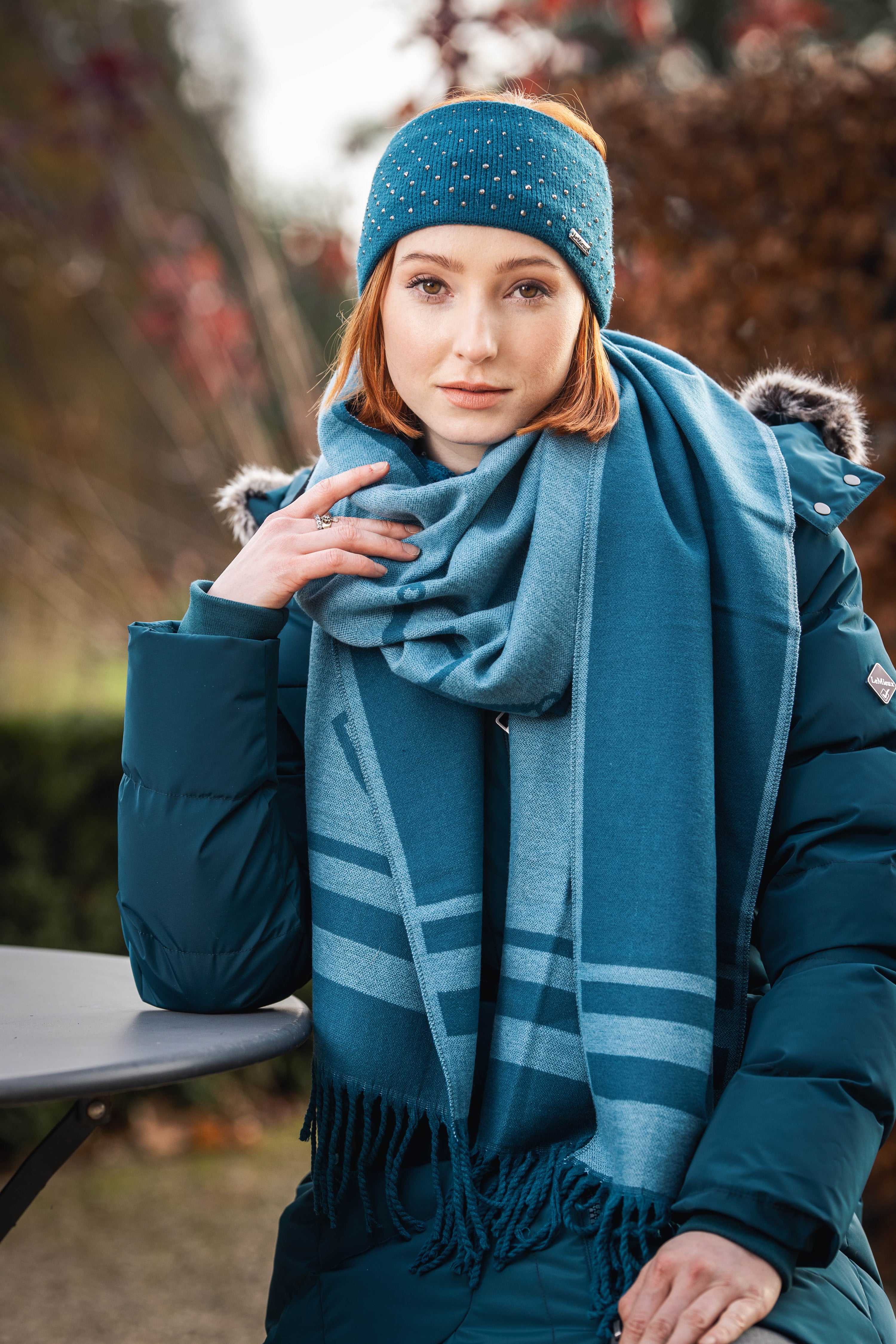 LeMieux scarf Valencia navy