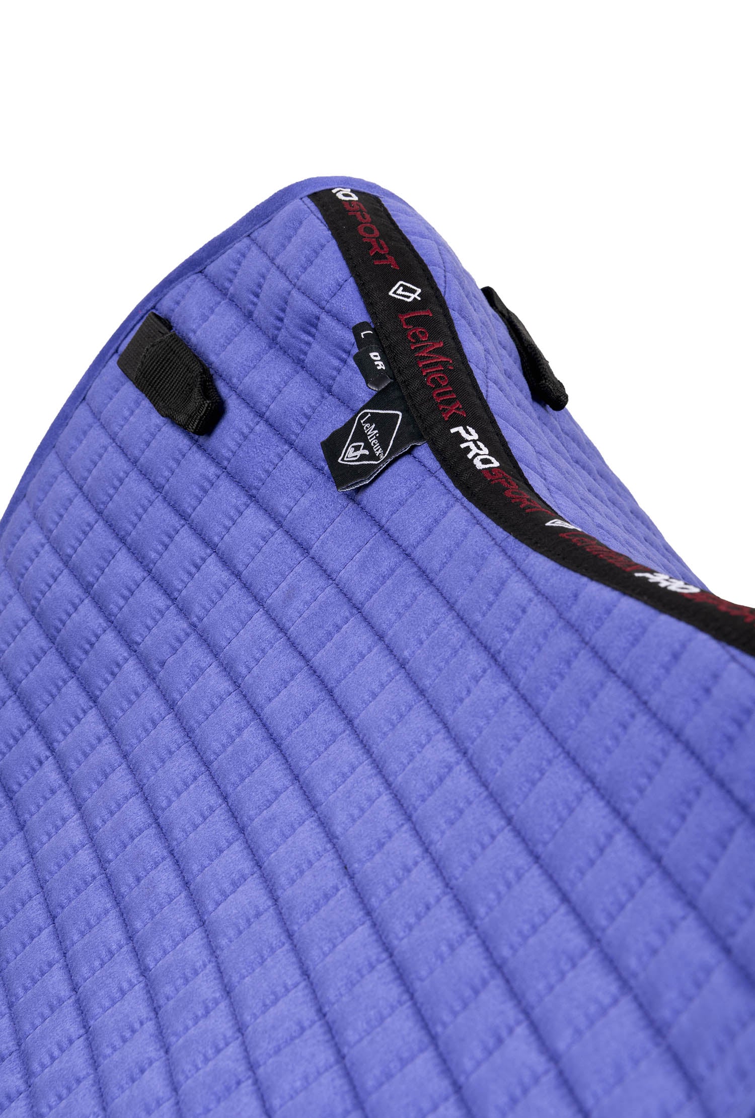 LeMieux Schabracke Luxury Suede Close Contact Square bluebell