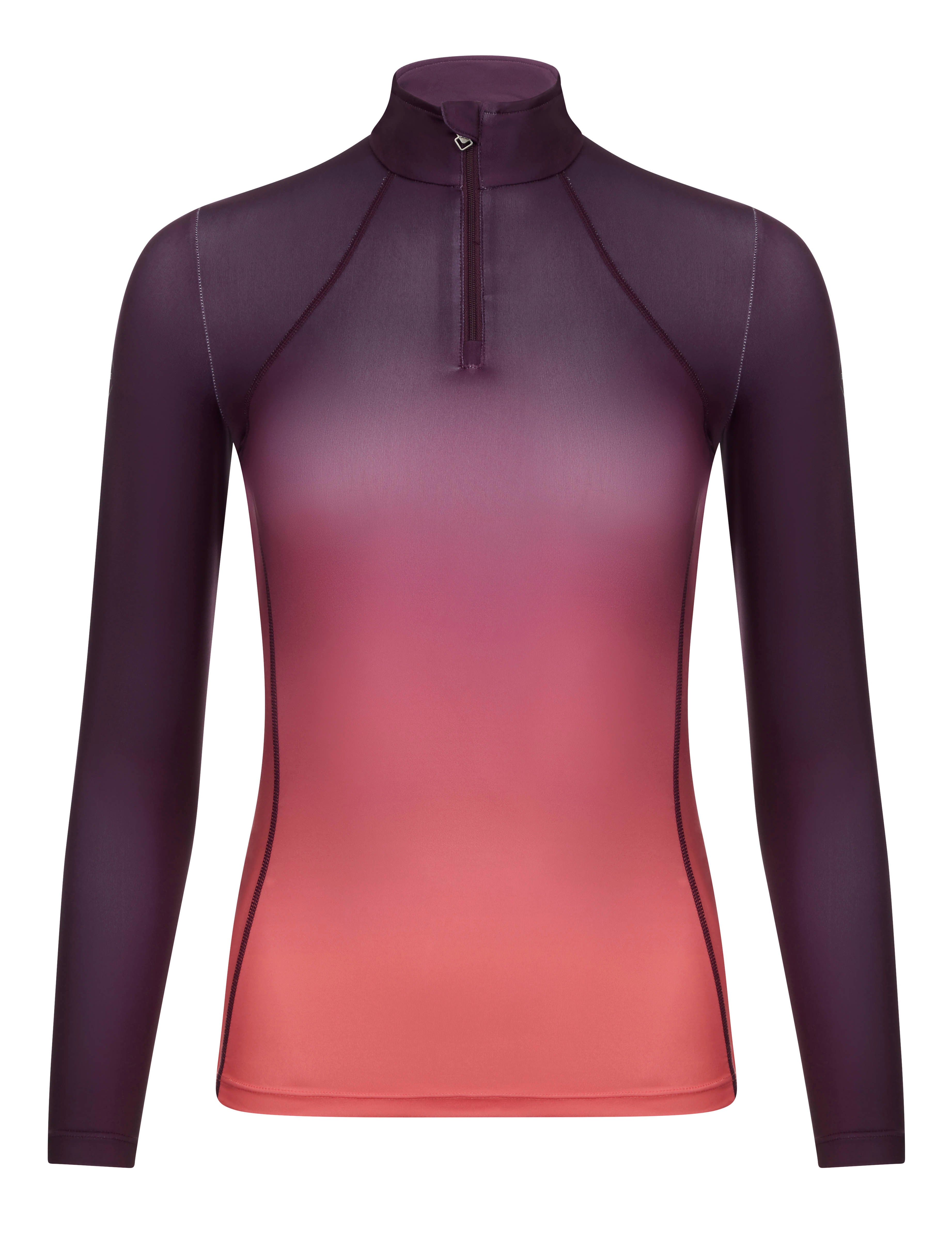 LeMieux Langarmshirt Spectrum Base Layer aubergine papaya