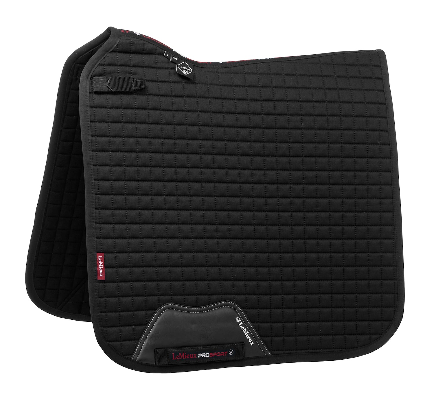LeMieux saddle pad ProSport Cotton Dressage Square black