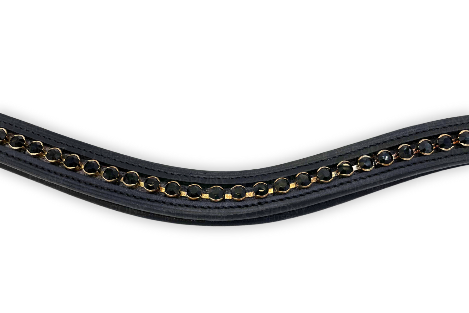 Döbert Stirnband Stallmeister schwarz KMP Dia 73 jet Warmblut