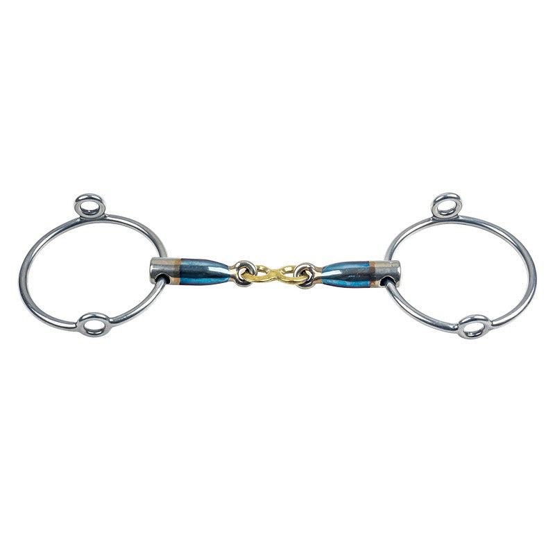 E27146L050115 Trust Equestrian Sweet Iron loose ring gag french link-16
