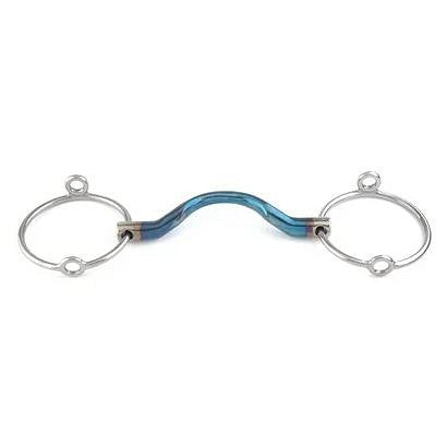 E27147L050145 Trust Equestrian Sweet Iron loose ring gag high port-16