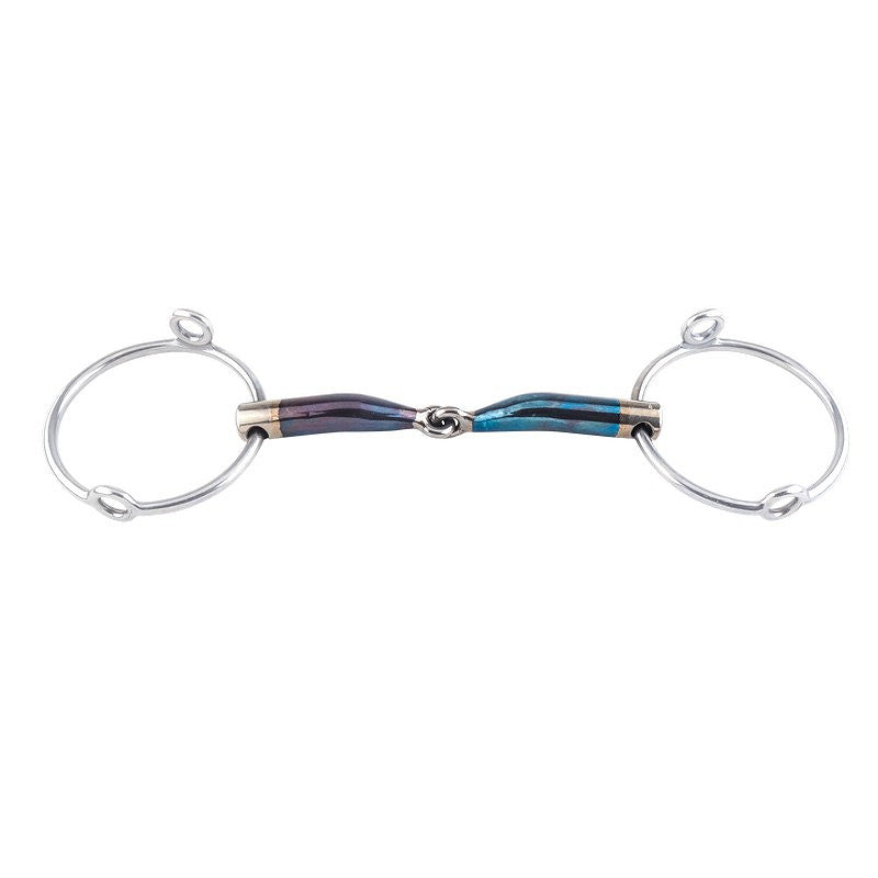 E27149L050115 Trust Equestrian Sweet Iron loose ring gag locked-16