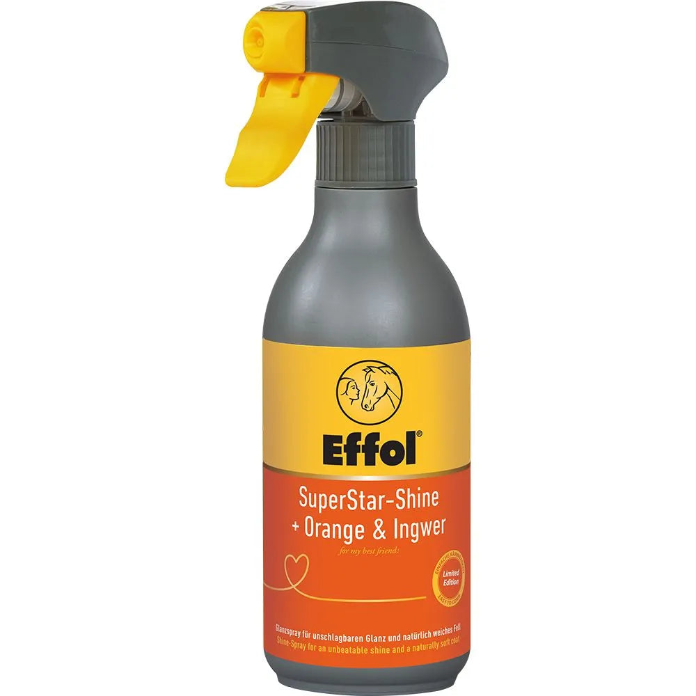 Effol SuperStar-Shine Orange-Ingwer Glanzspray für Mähne und Schweif