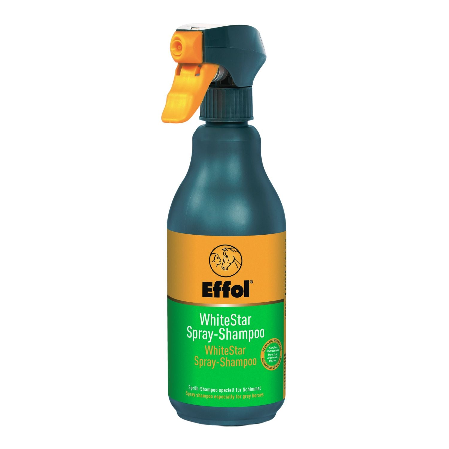 Effol White-Star Spray Shampoo specially designed for grey and light coats in horses