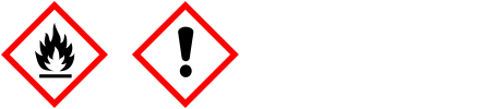 GHS/CLP Piktogramme, Flamme, Ausrufezeichen
