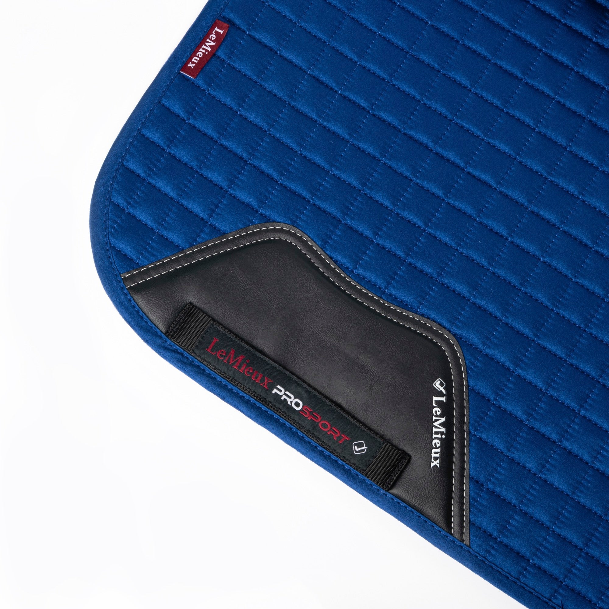 LeMieux Schabracke Luxury Suede Dressage Square benetton blue