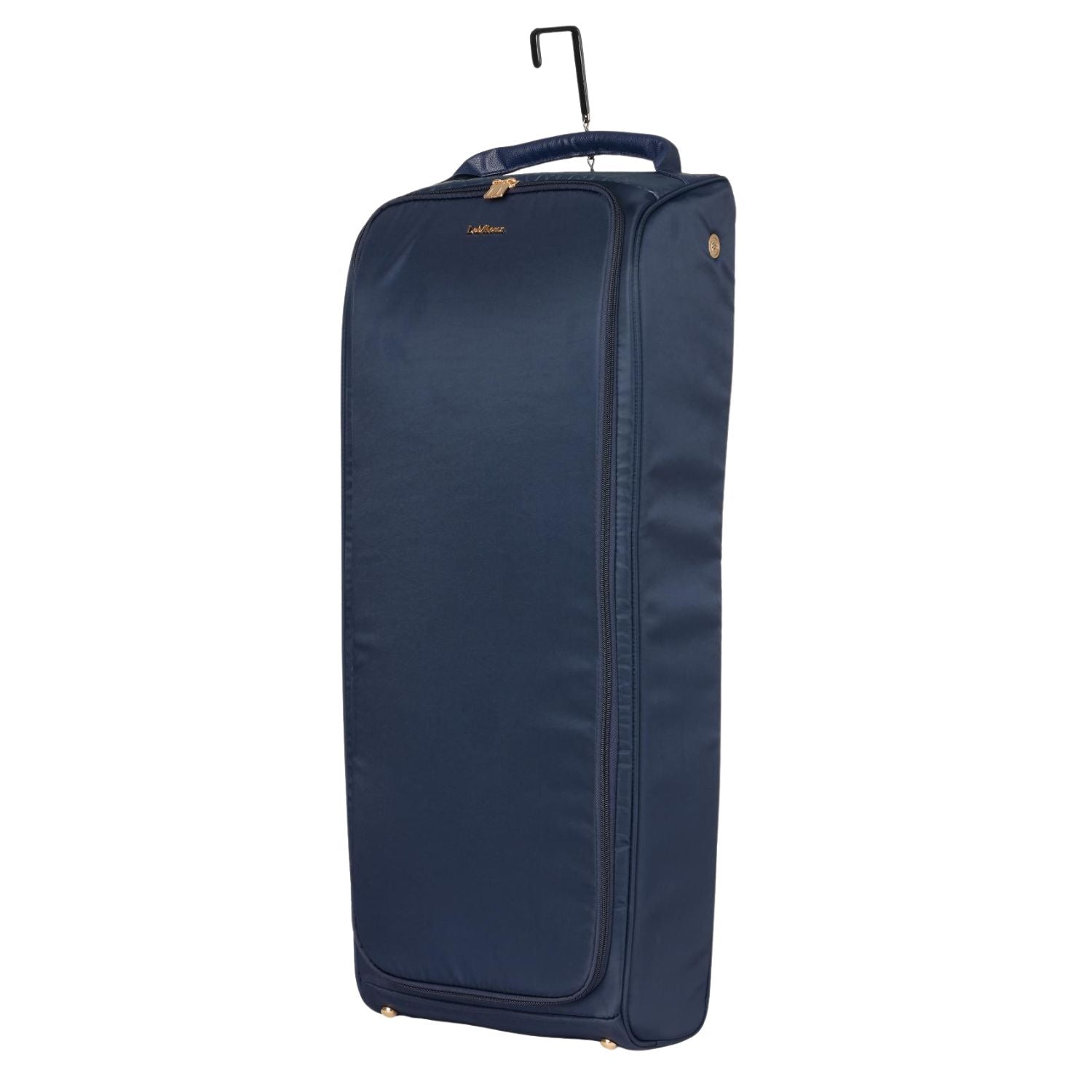 LeMieux Luxe Trensentasche Navy – luxuriöse Zaumzeug-Transporttasche für Trense & Kandare in edlem Navy Blau, stabile Form, großzügiger Stauraum Warmblut-Extra, ideal für Turnier, Training & Alltag.