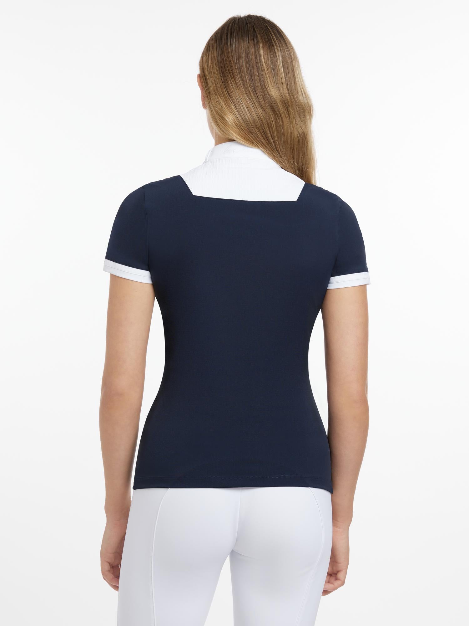 LeMieux Kurzarm Turniershirt Sophia Show Shirt Short Sleeve navy