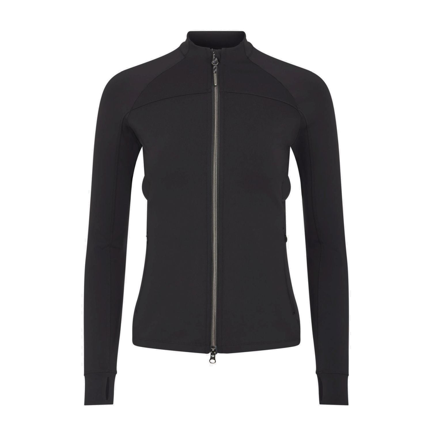 LeMieux Aspen Brushed Zip Through Jacket Black – leichte Damen Reitjacke mit weichem Innenfutter und figurbetonter Passform. Die schwarze lässt sich mit allen Kleidungsstücken der Kapsel-Kollektion Aspen von LeMieux kombinieren.Der Kleine Stehkragen ist funktionell und schützt vor Kälte. Die angeraute Innenseite ist warm.