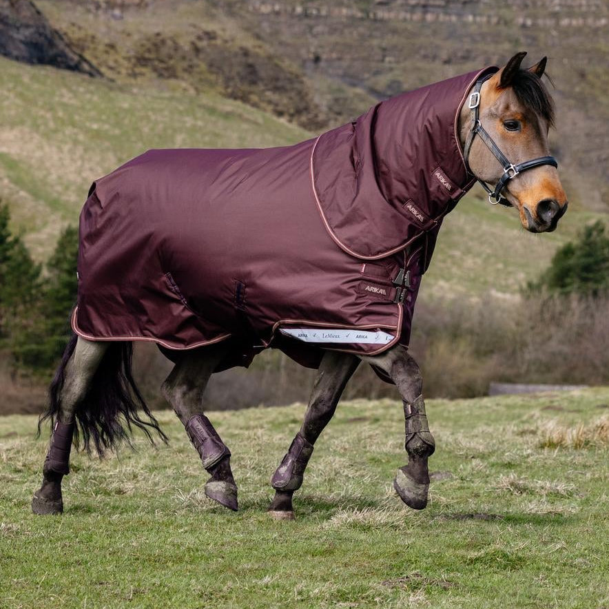LeMieux Outdoordecke Arika Ripstop Turnout Rug mit Halsteil 0 g bramble