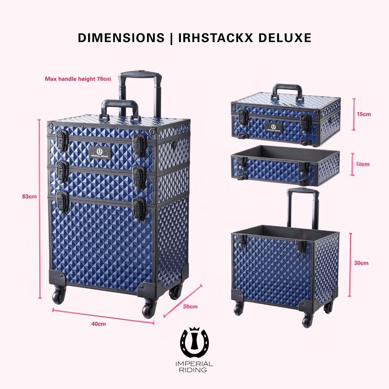 Imperial Riding Putzbox IRHStackX Deluxe sapphire