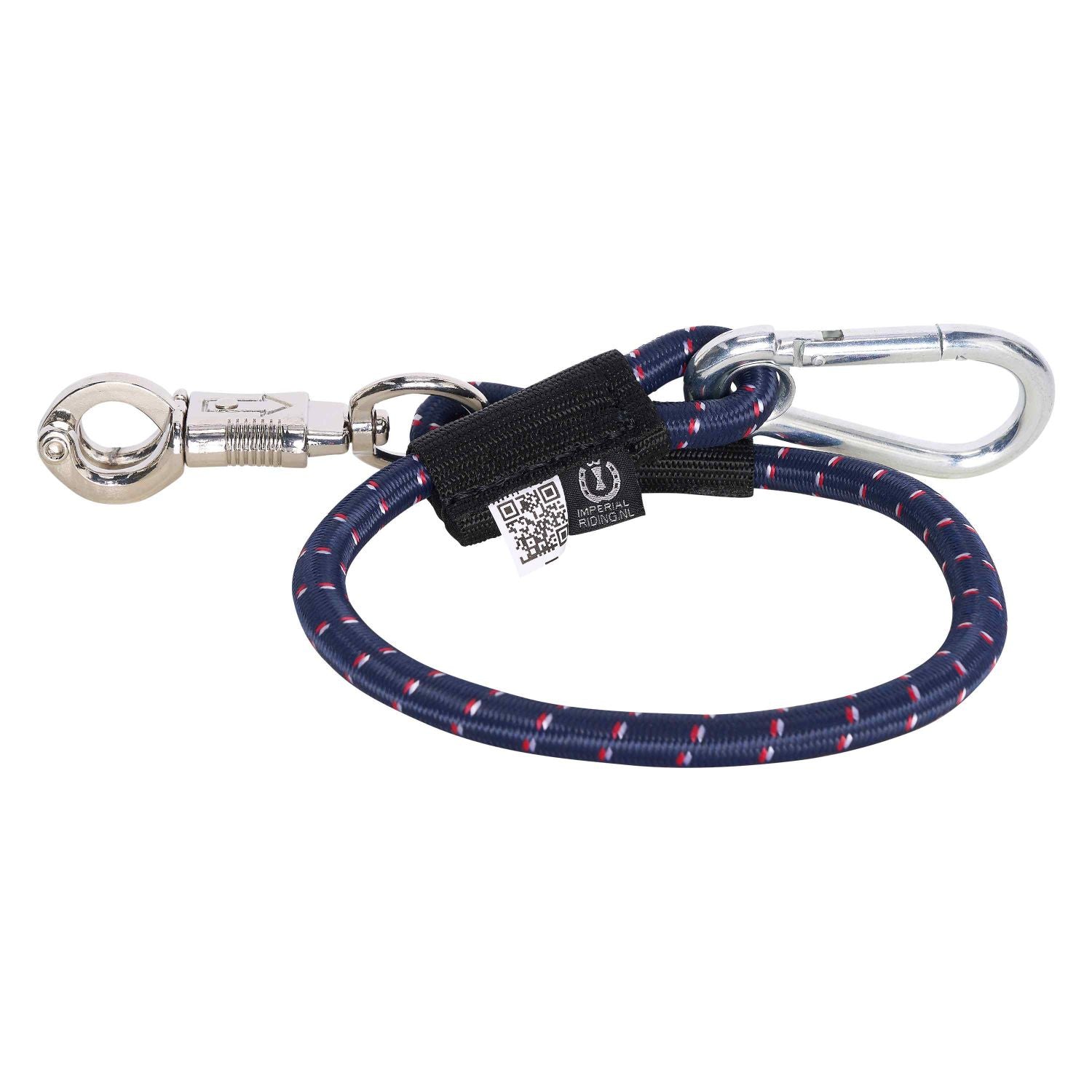 Imperial Riding Trailer Tie-Down IRH-Elastic 60cm Navy White Red