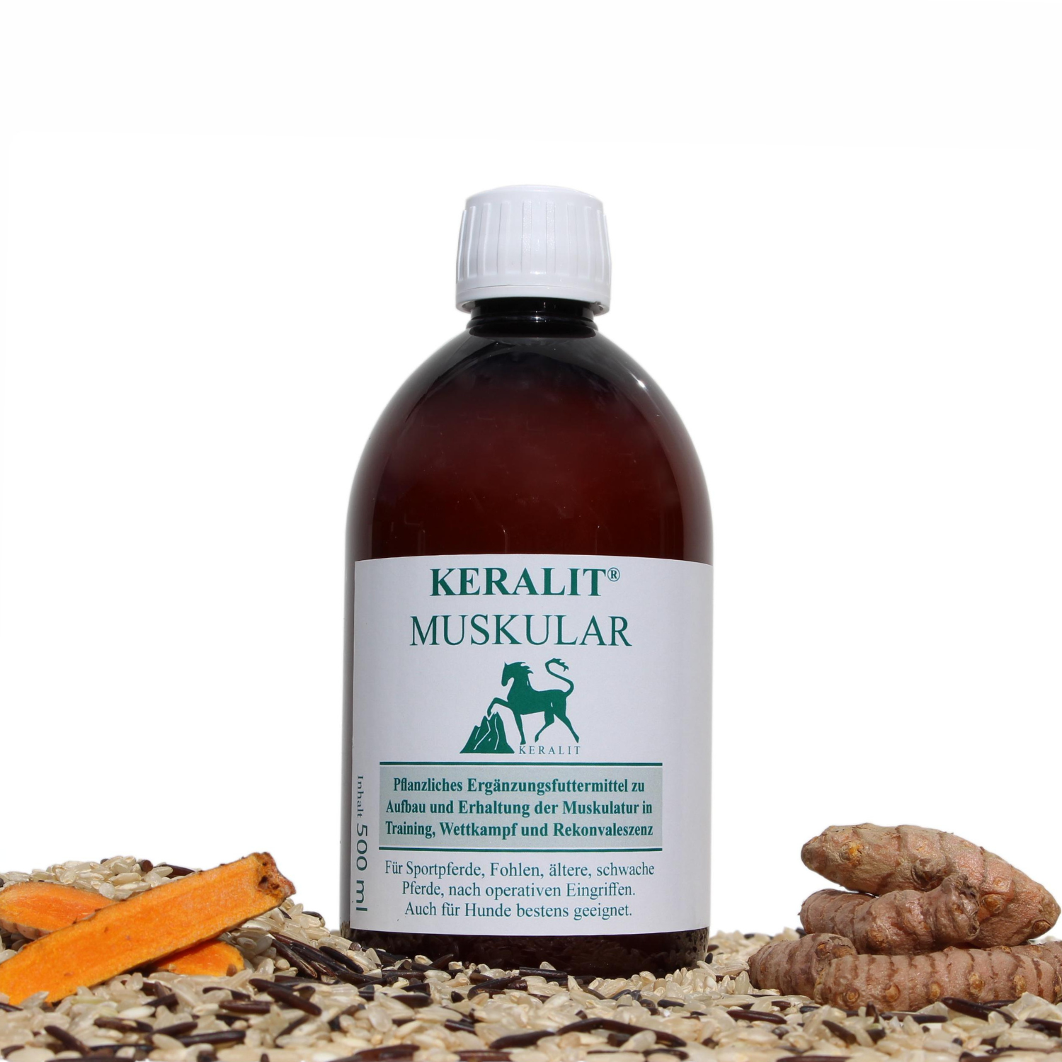 Keralit Ergänzungsfuttermittel Muskular für eine gesunde Muskulatur bei Pferden und Hunden