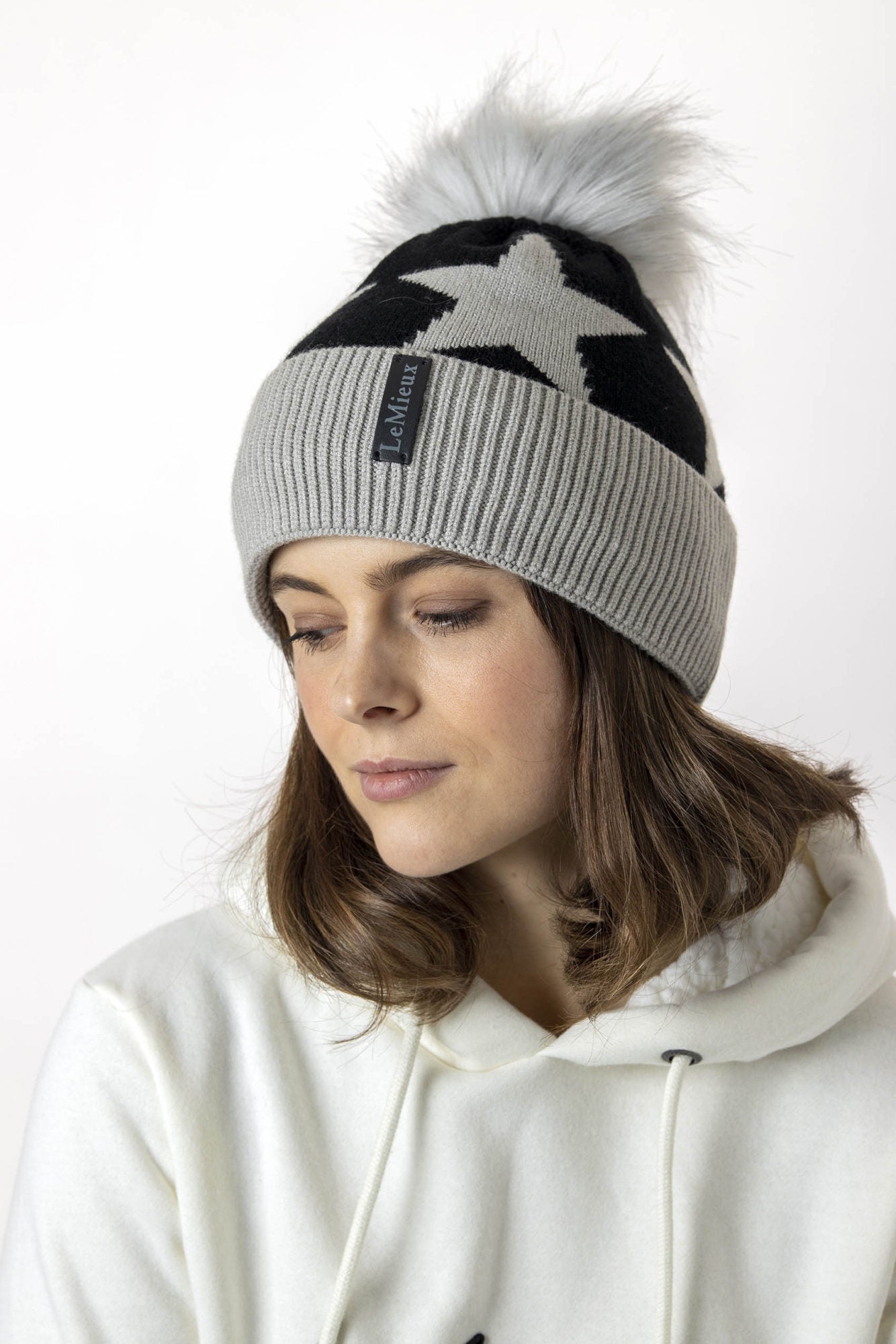LeMieux Beanie Sasha black grey