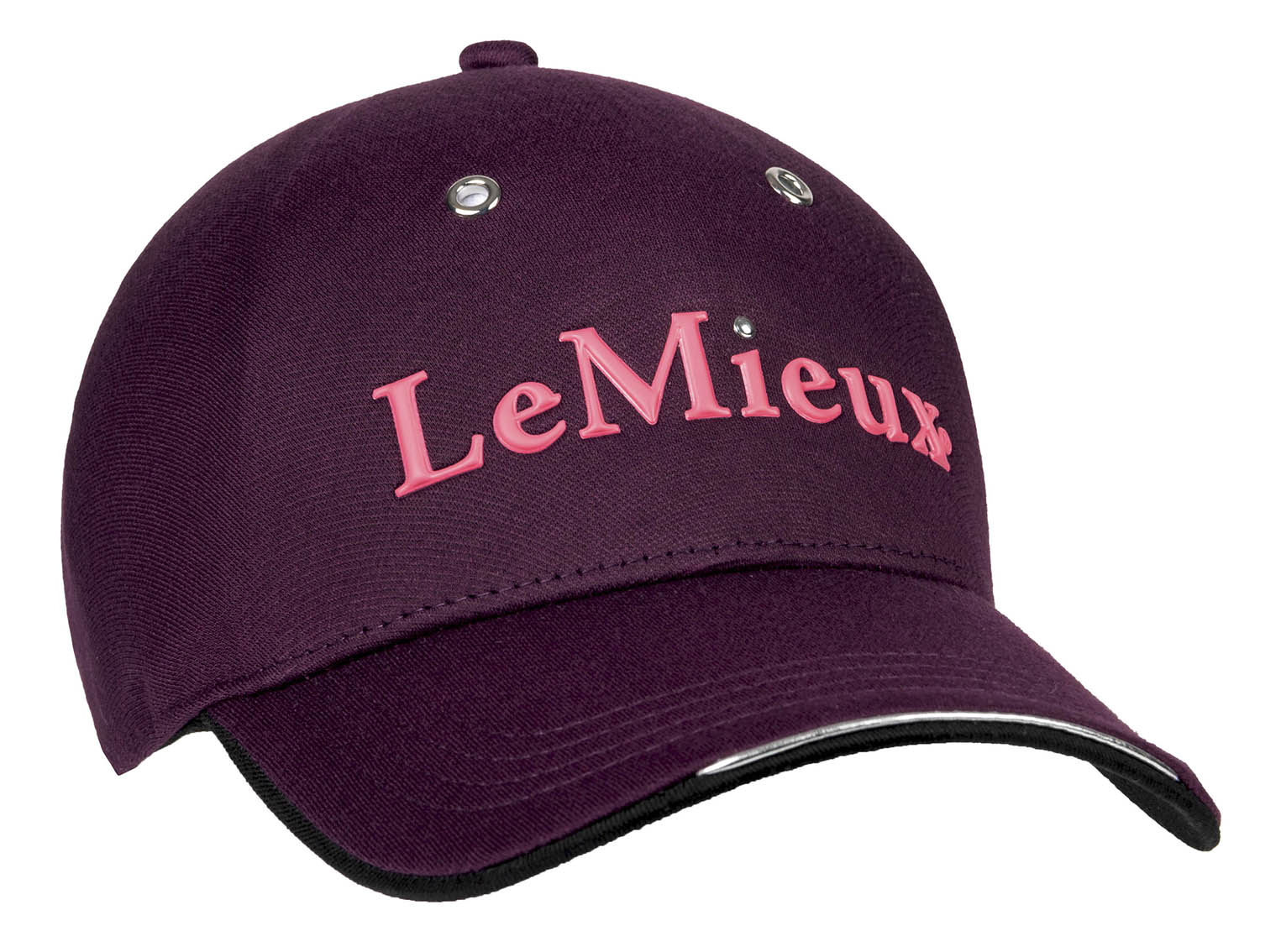 LeMieux baseball cap with rivet aubergine