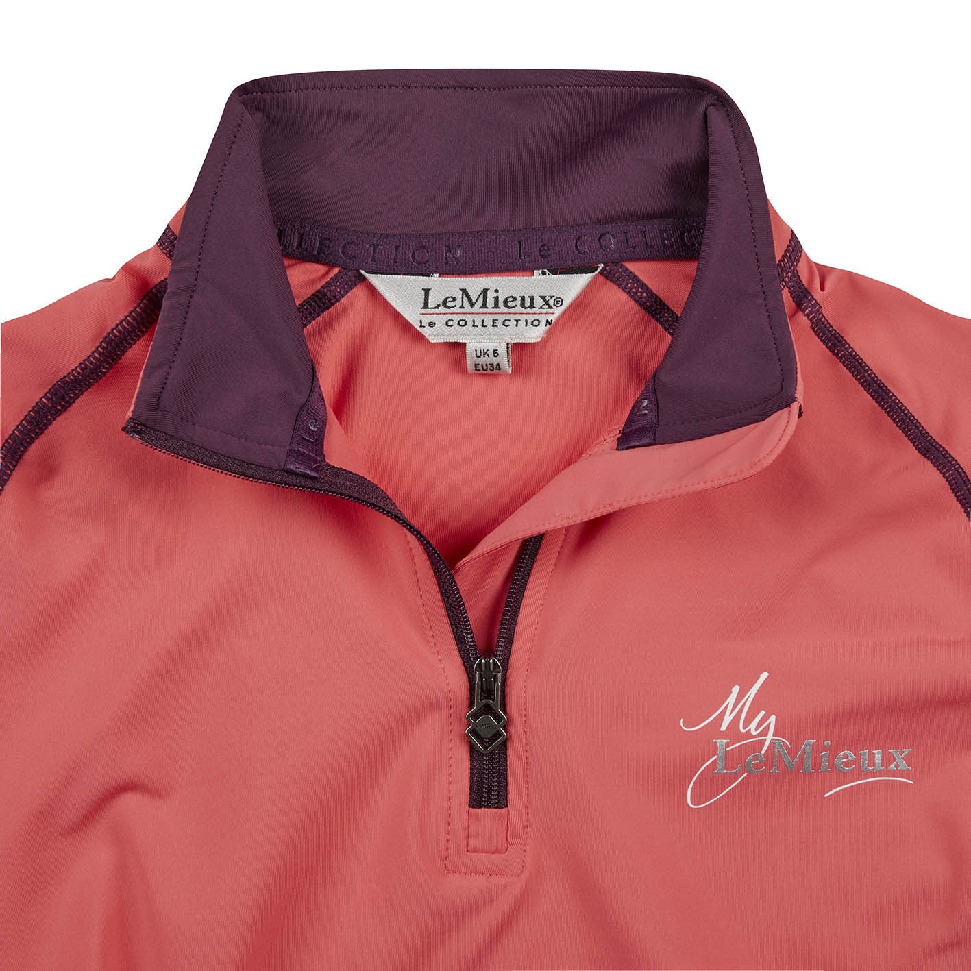 LeMieux long-sleeved shirt base layer papaya