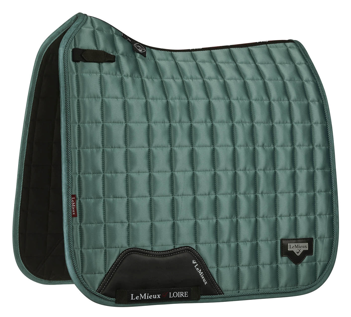 LeMieux saddle pad Loire Classic Satin Dressage Square sage