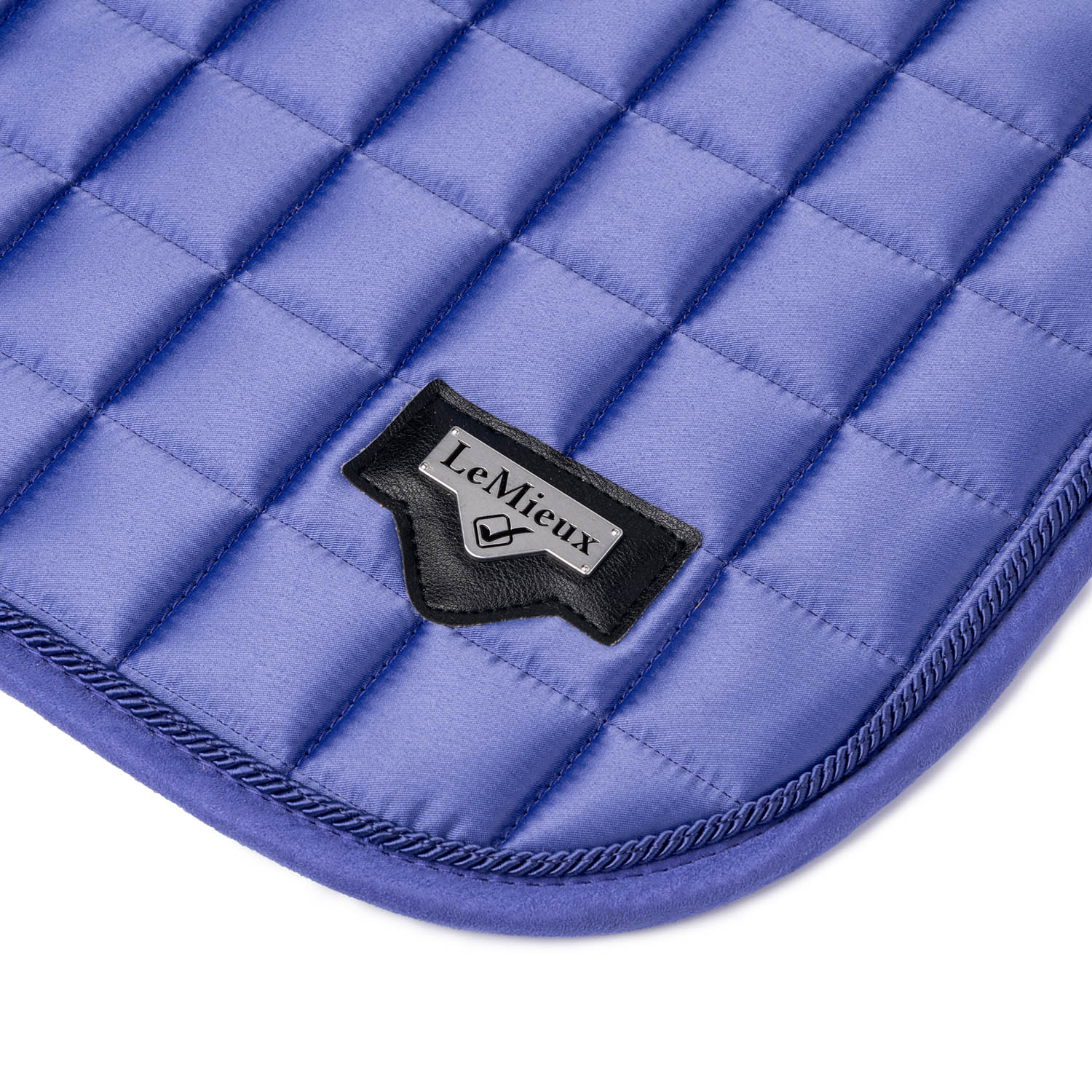 LeMieux saddle pad Loire Classic Satin Dressage Square bluebell