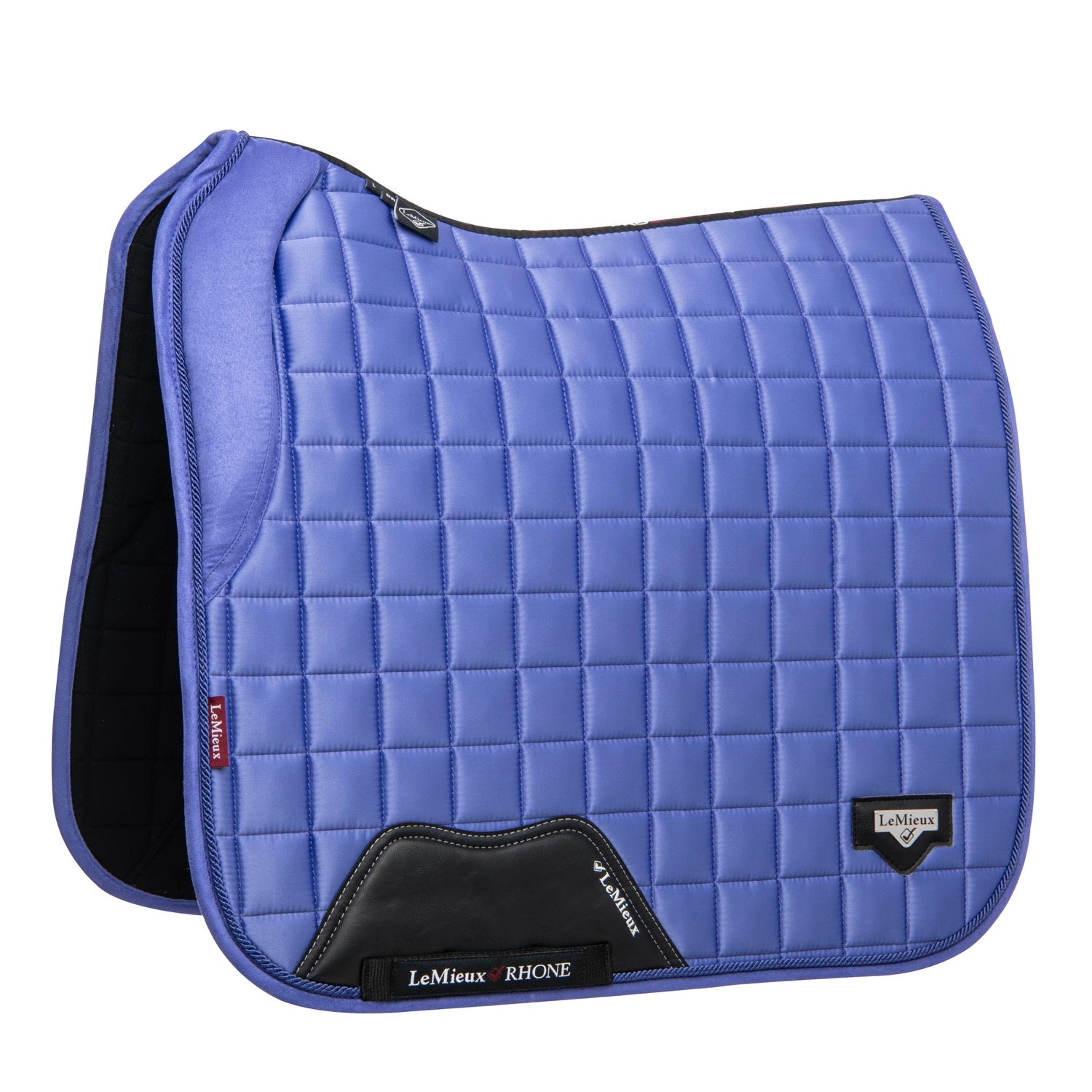 LeMieux saddle pad Loire Memory Satin Dressage Square bluebell