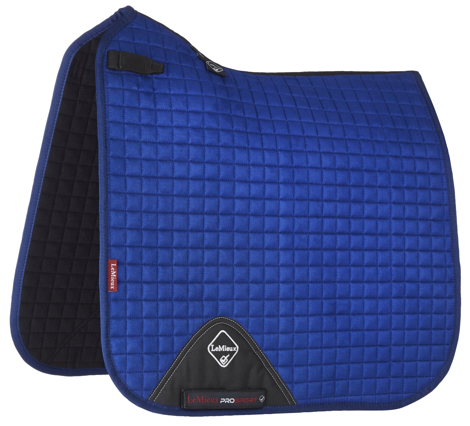 LeMieux saddle pad Luxury Suede Dressage Square benetton blue