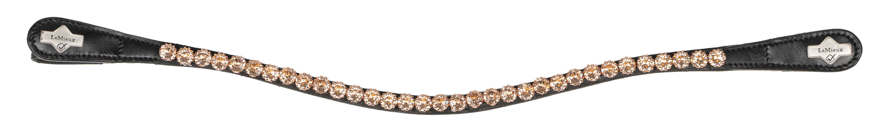LeMieux Browband Classic Diamante rose black