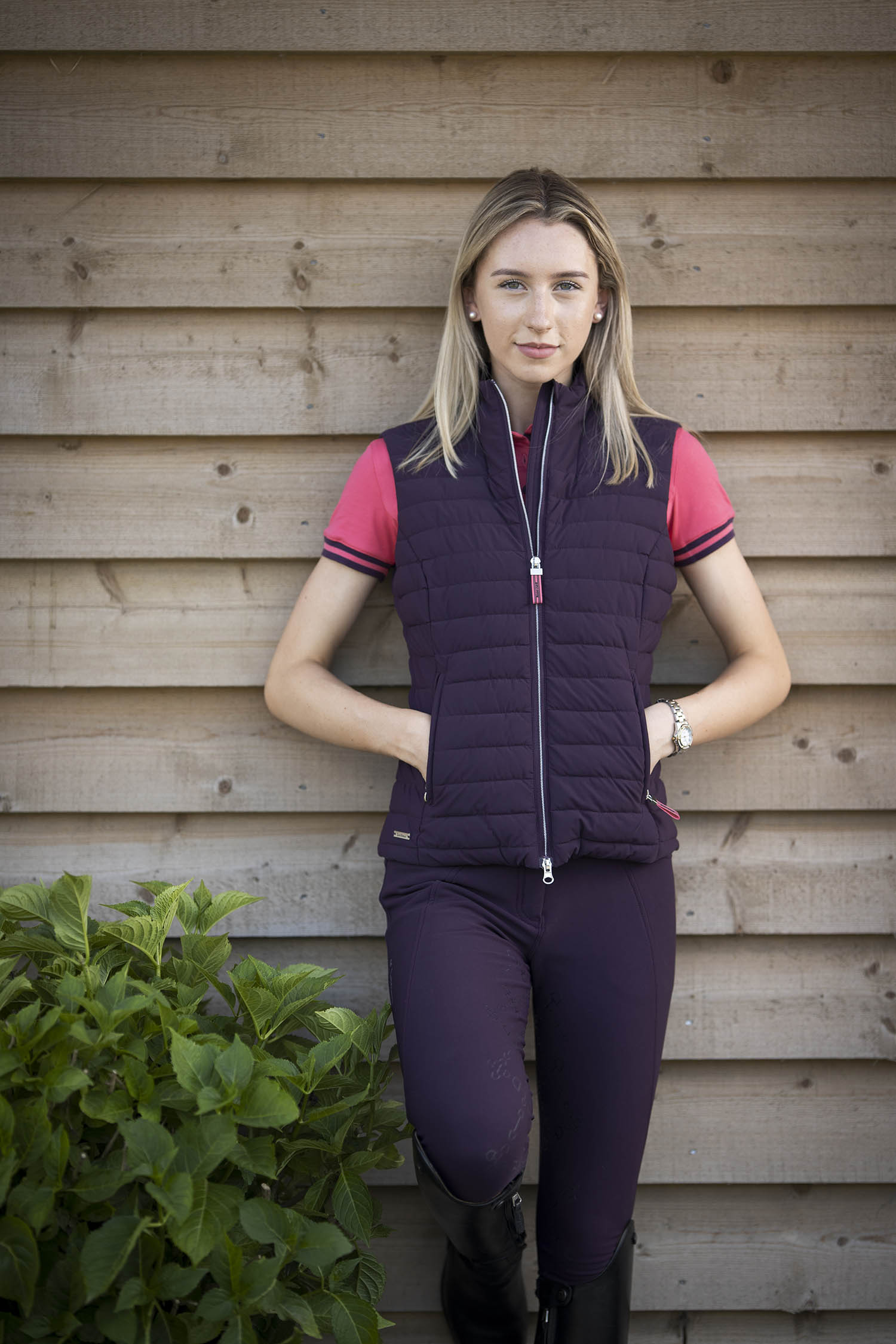 LeMieux Weste Nova Gilet aubergine