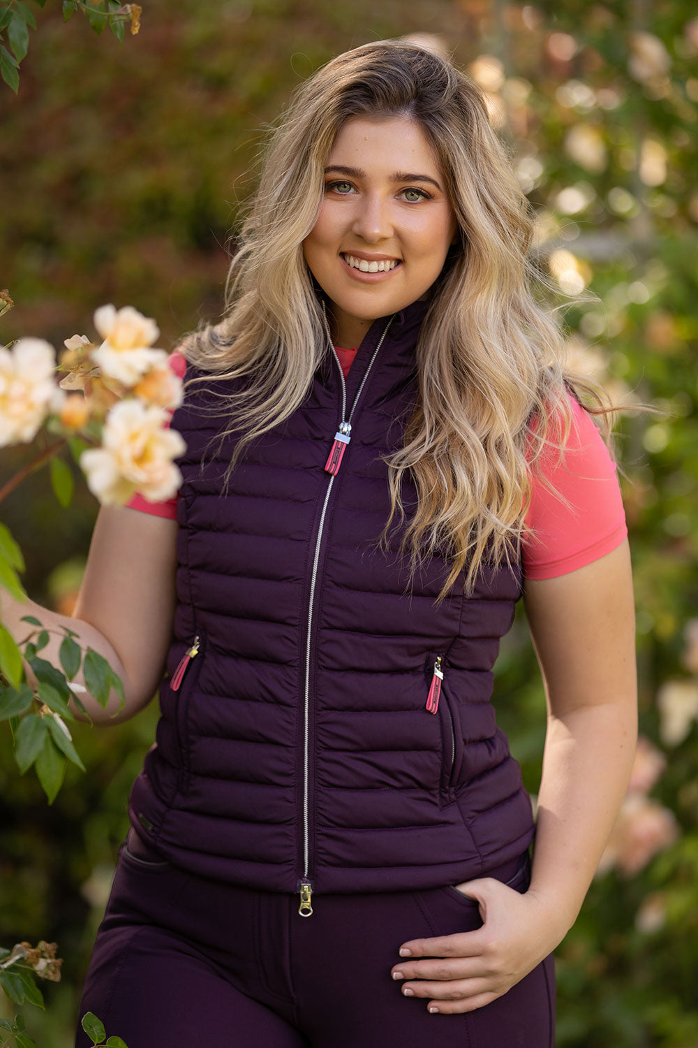 LeMieux Weste Nova Gilet aubergine