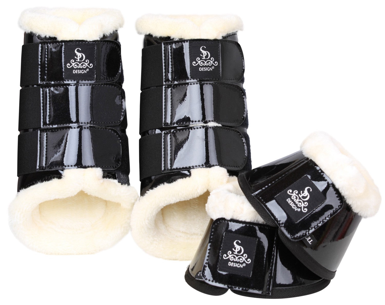 SD Design Gamaschen Sparkle schwarz