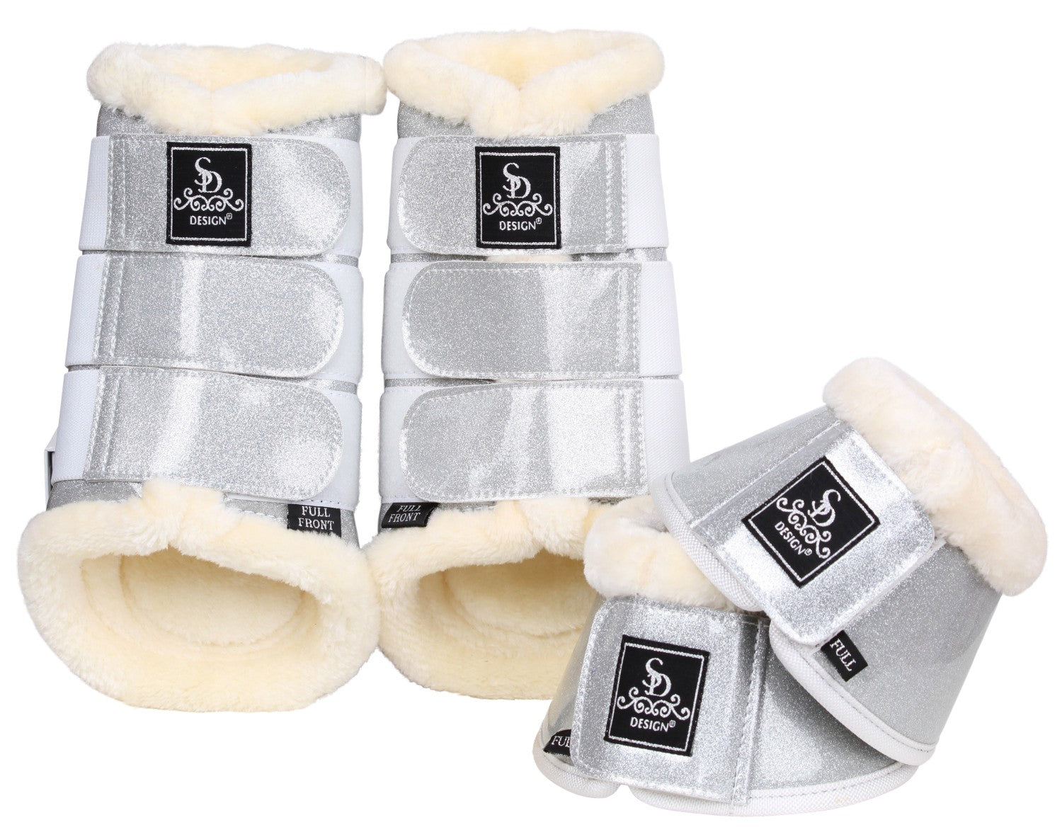 SD Design Bell Boots Sparkle silver