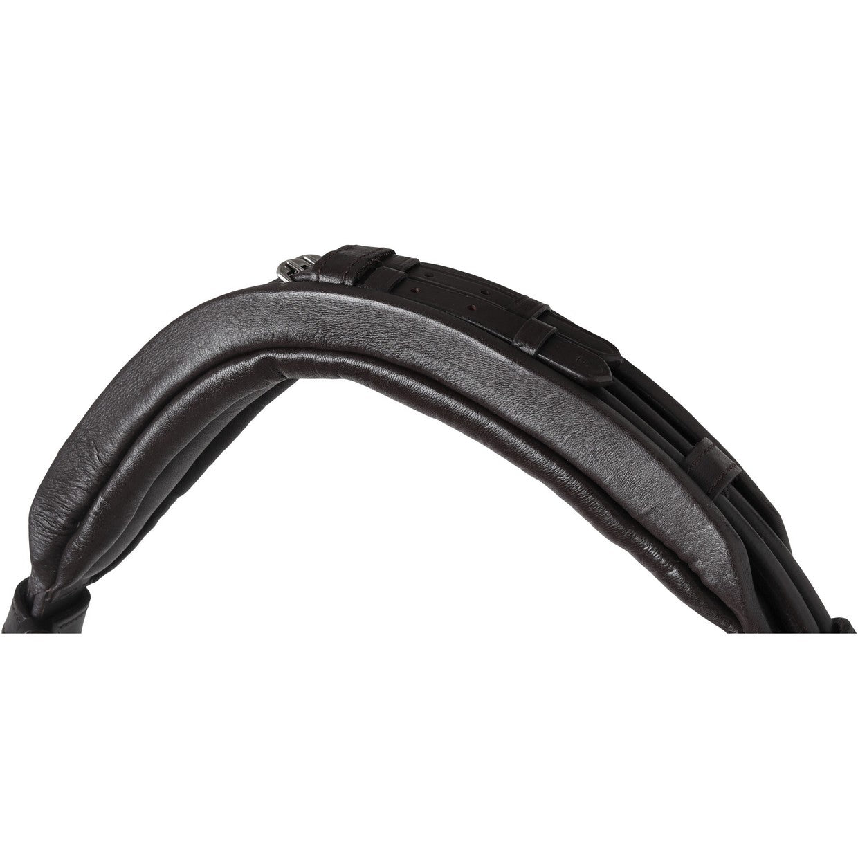 SD Design Bridle Romanov black round stitched white lined