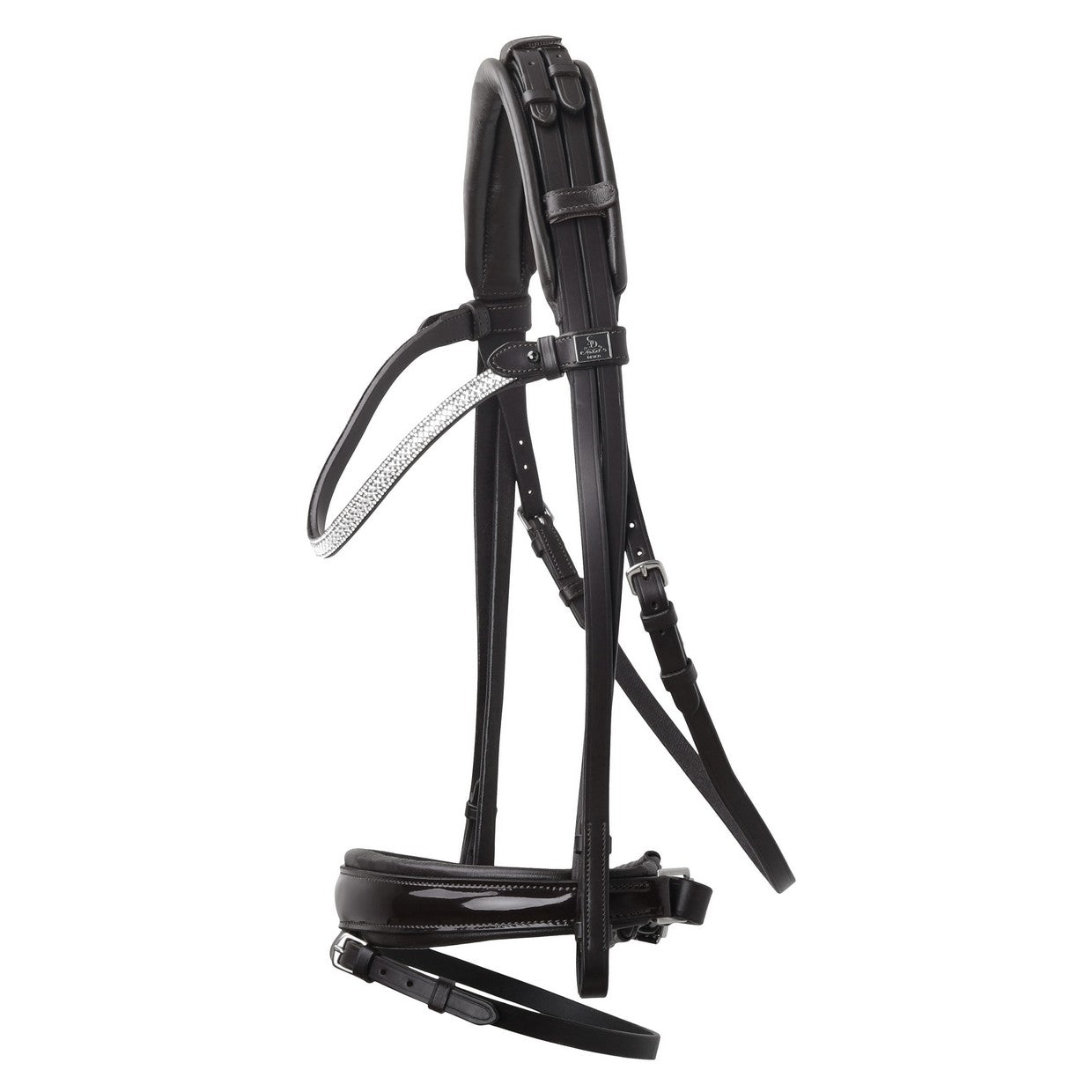 SD Design Bridle Cornetto black patent