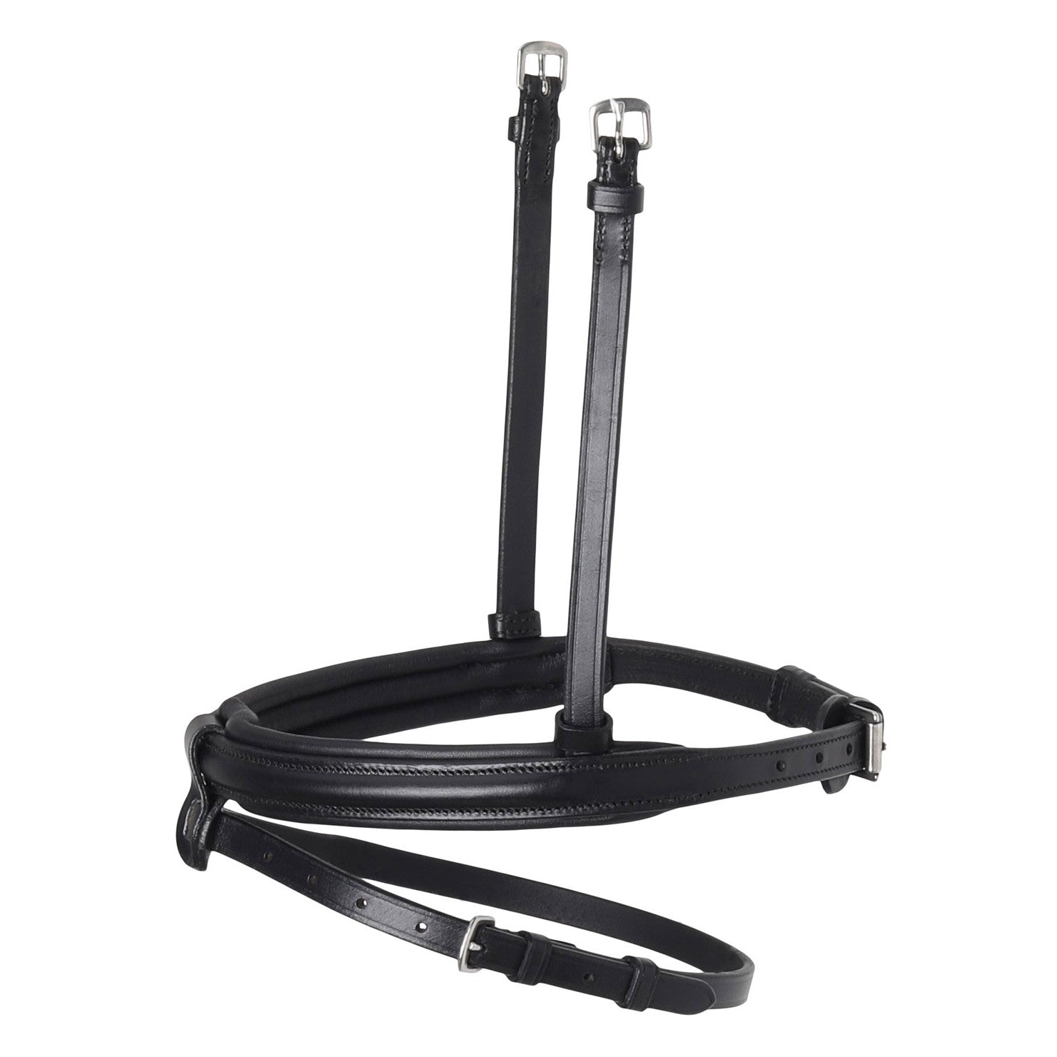 SD Design Leerox English noseband combined with removable flash strap black