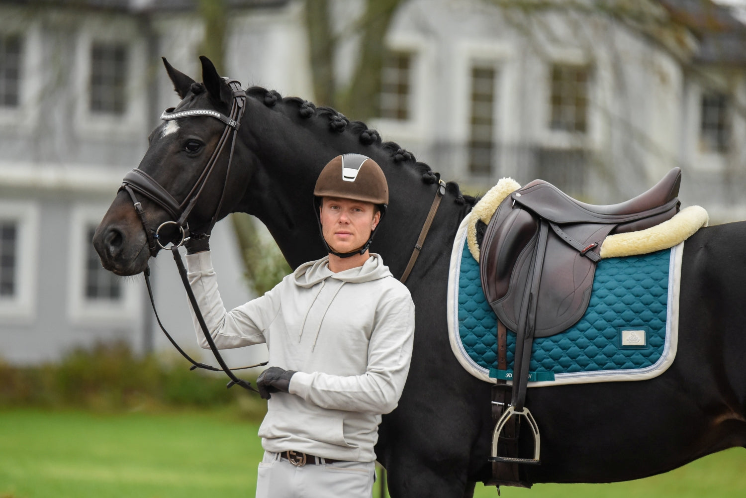 SD Design saddle pad Be Tempted shamrock cupcake