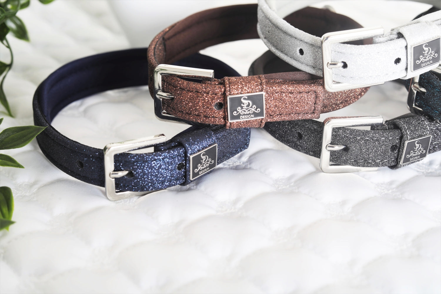 SD Design Hundehalsband Hollywood Glamorous dark shadow glitz