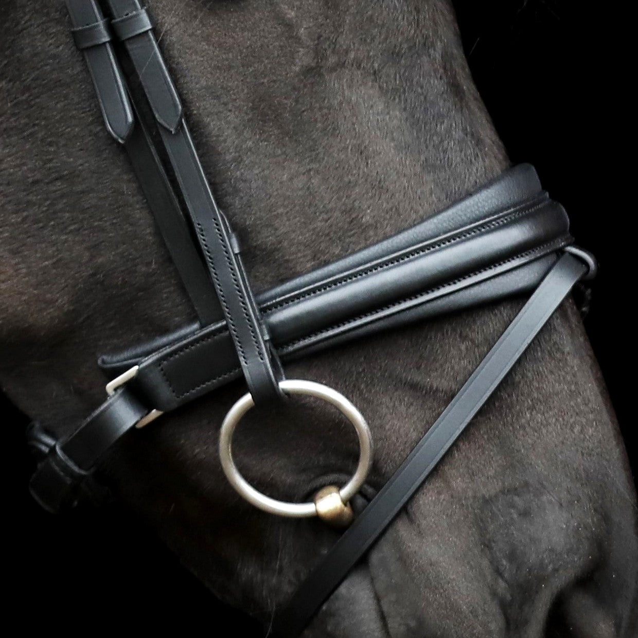 SD Design noseband Swedish combined black