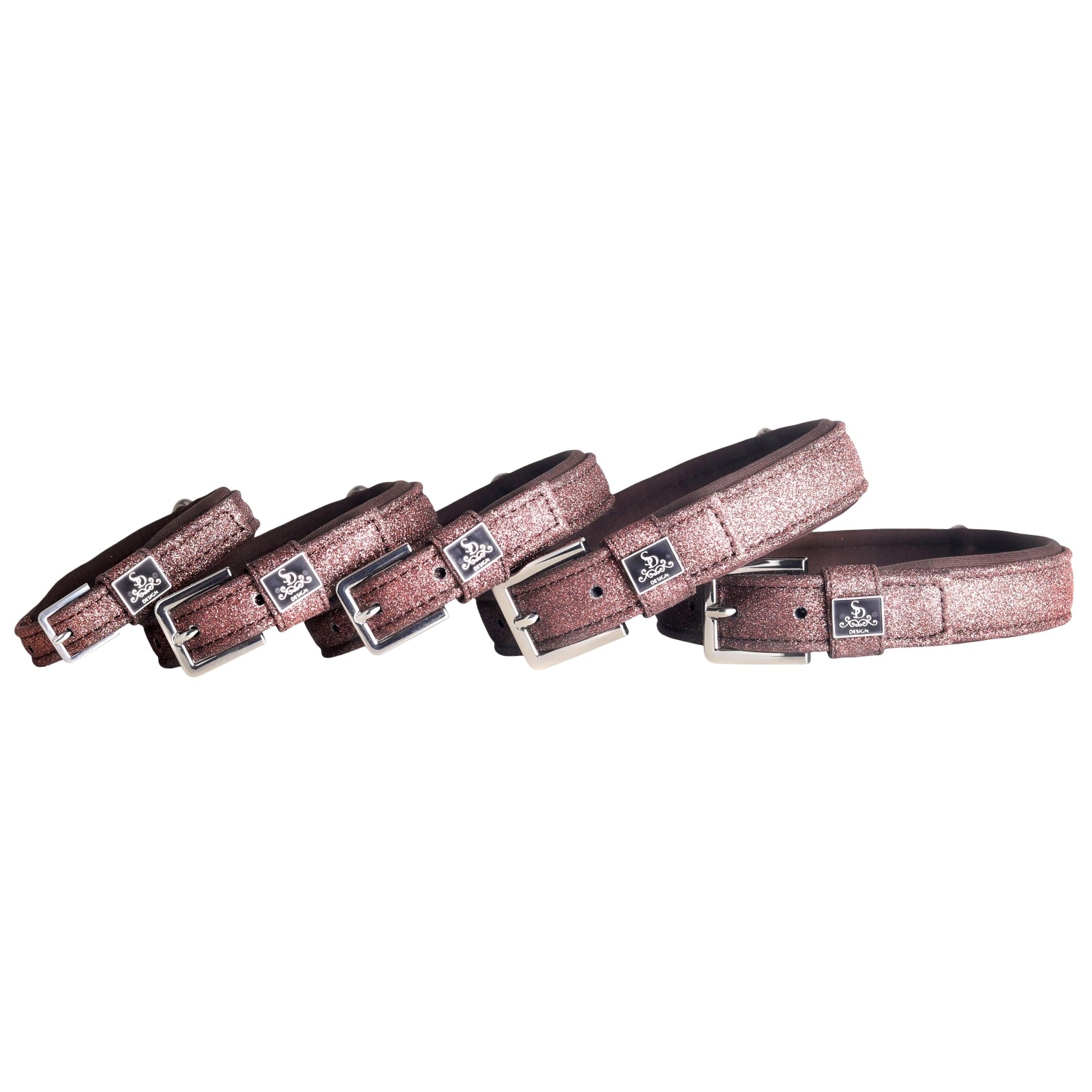 SD Design Hundehalsband Hollywood Glamorous dazzling chocolate