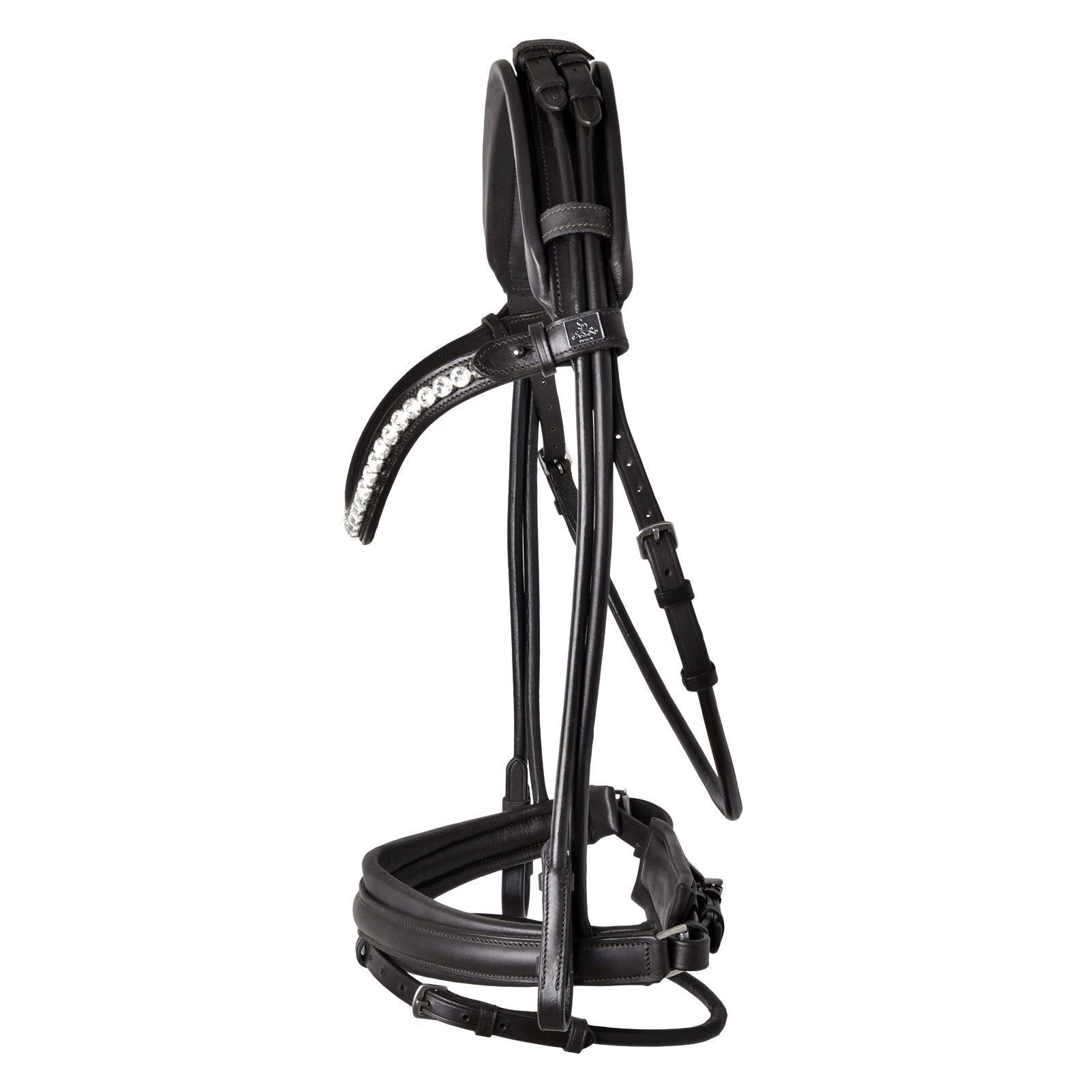 SD Design Bridle Duke de Niro II round stitched black