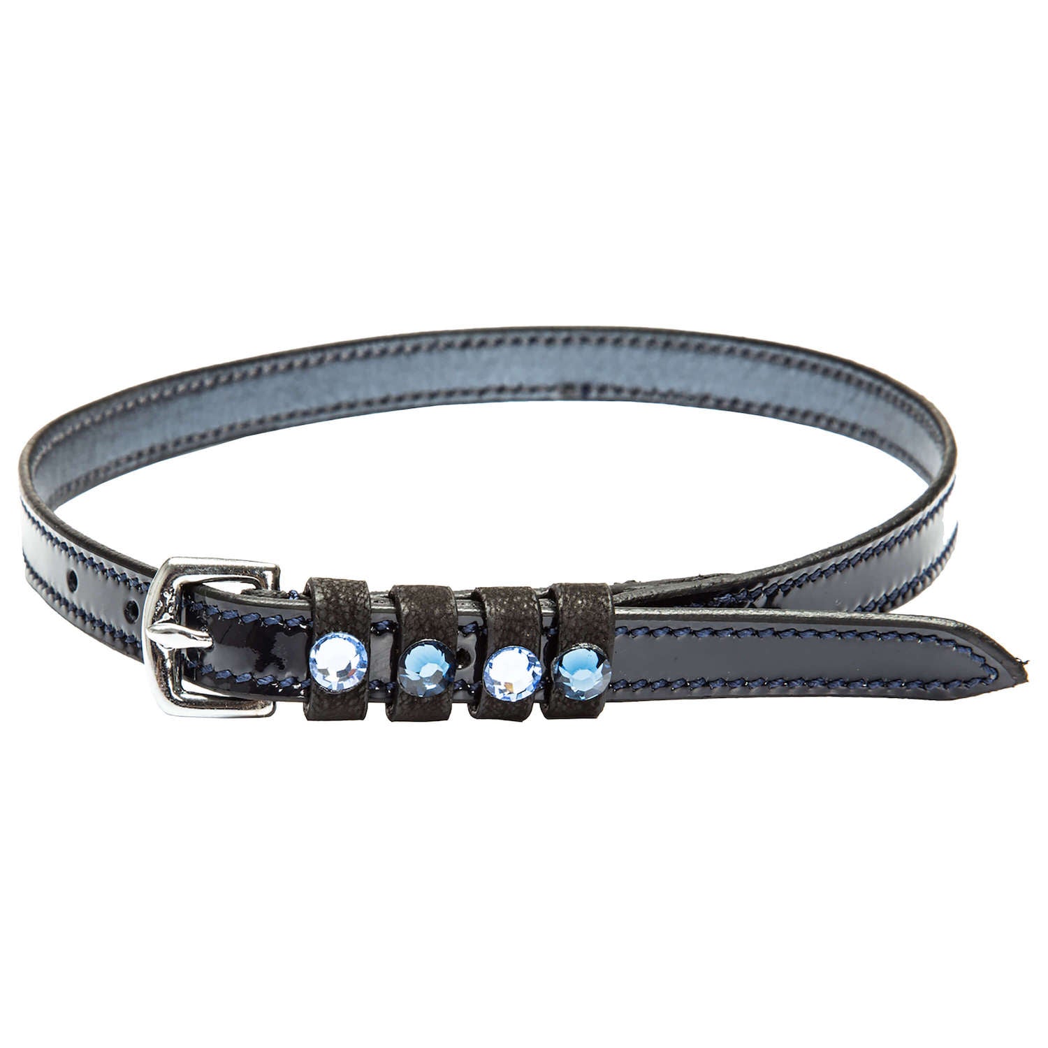 Imperial Riding spur straps IRH Pardouz lacquer navy metal