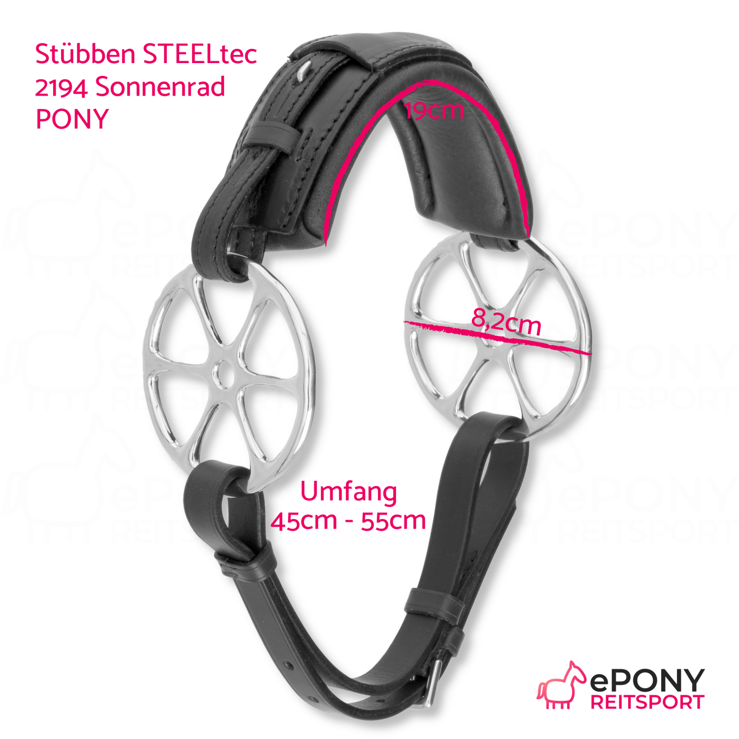 Stübben STEELtec Gebisslose Zäumung 2194 Sonnenrad - Flower Ring