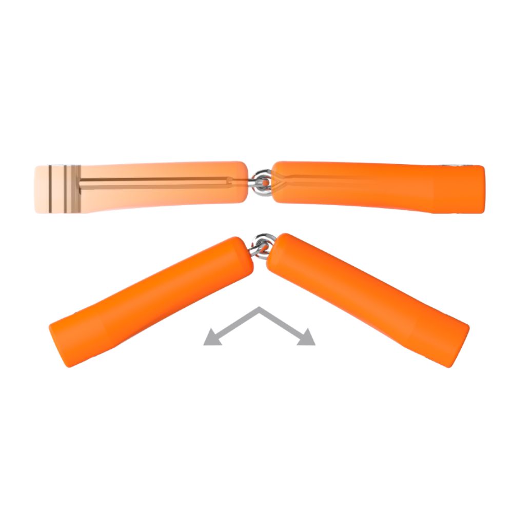 Winderen Gel Bits System einfach gebrochenes Gebiss orange