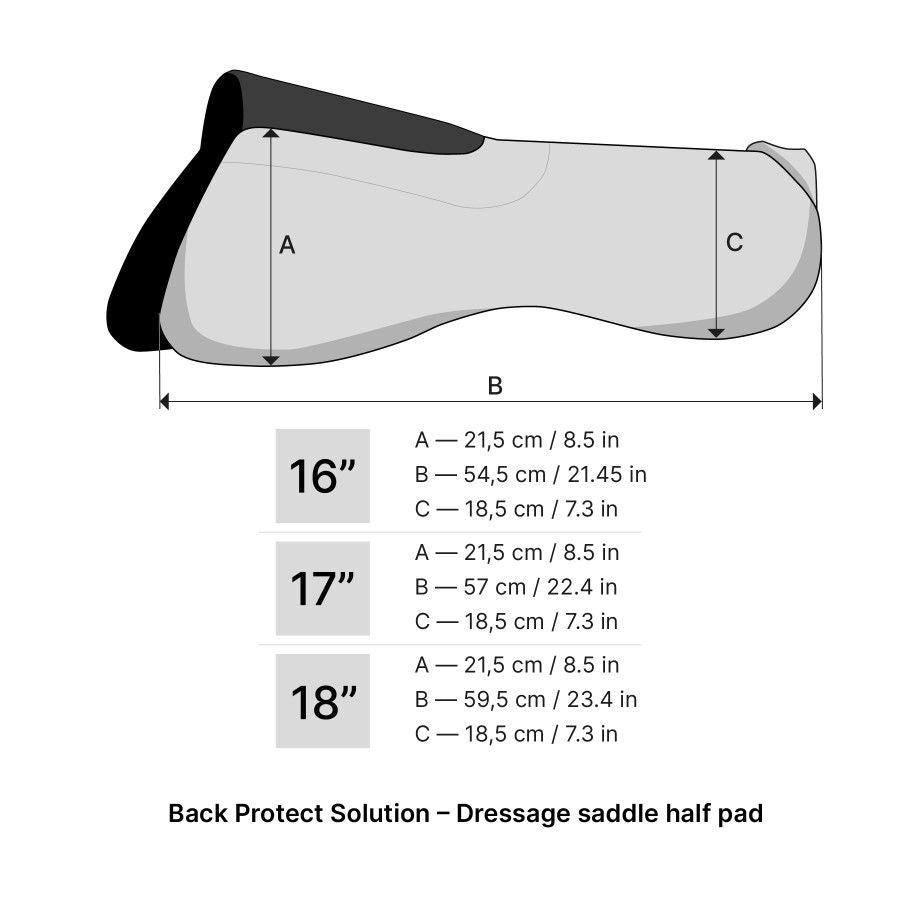 Winderen Back Protect Solution Sattelpad Dressur Seashell