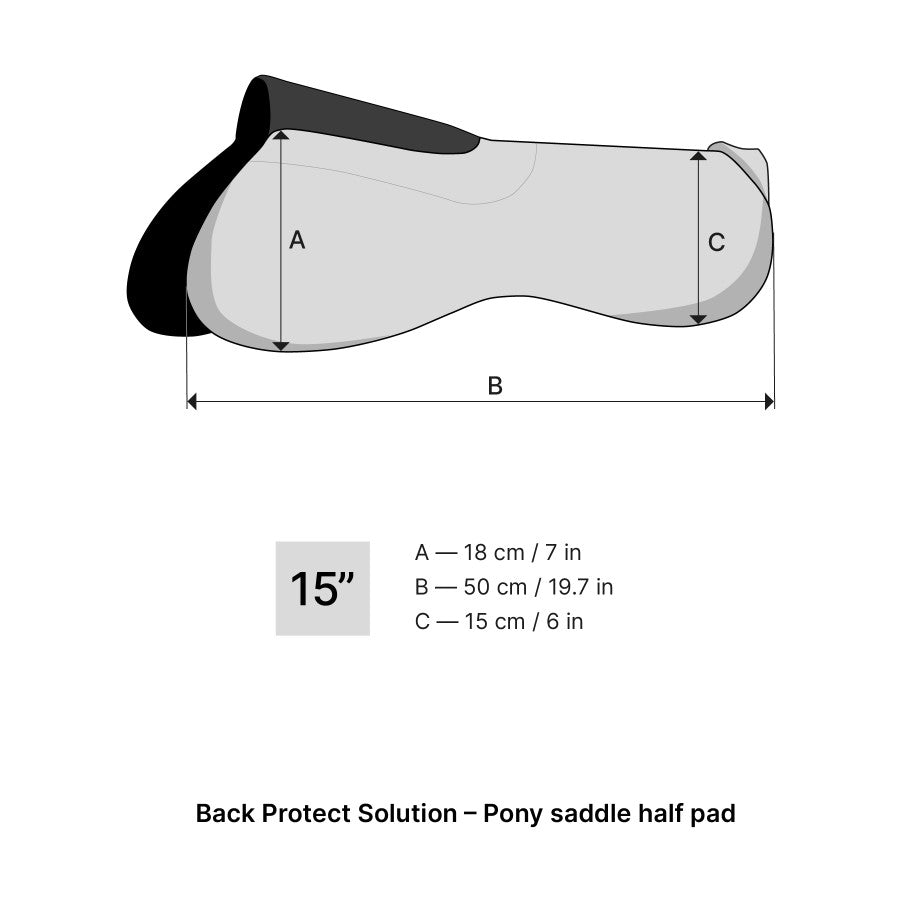 Winderen Sattelpad Pony Coal